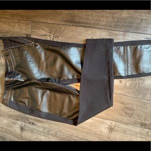White House black market faux leather leggings